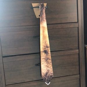 Novelty hairy torso tie